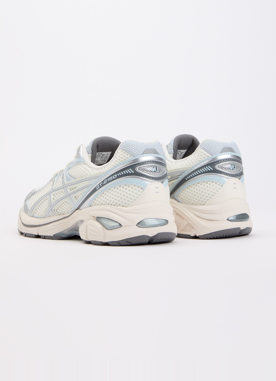 ASICS GT-2160 sneaker van mesh met metallic details - achterkant zilver