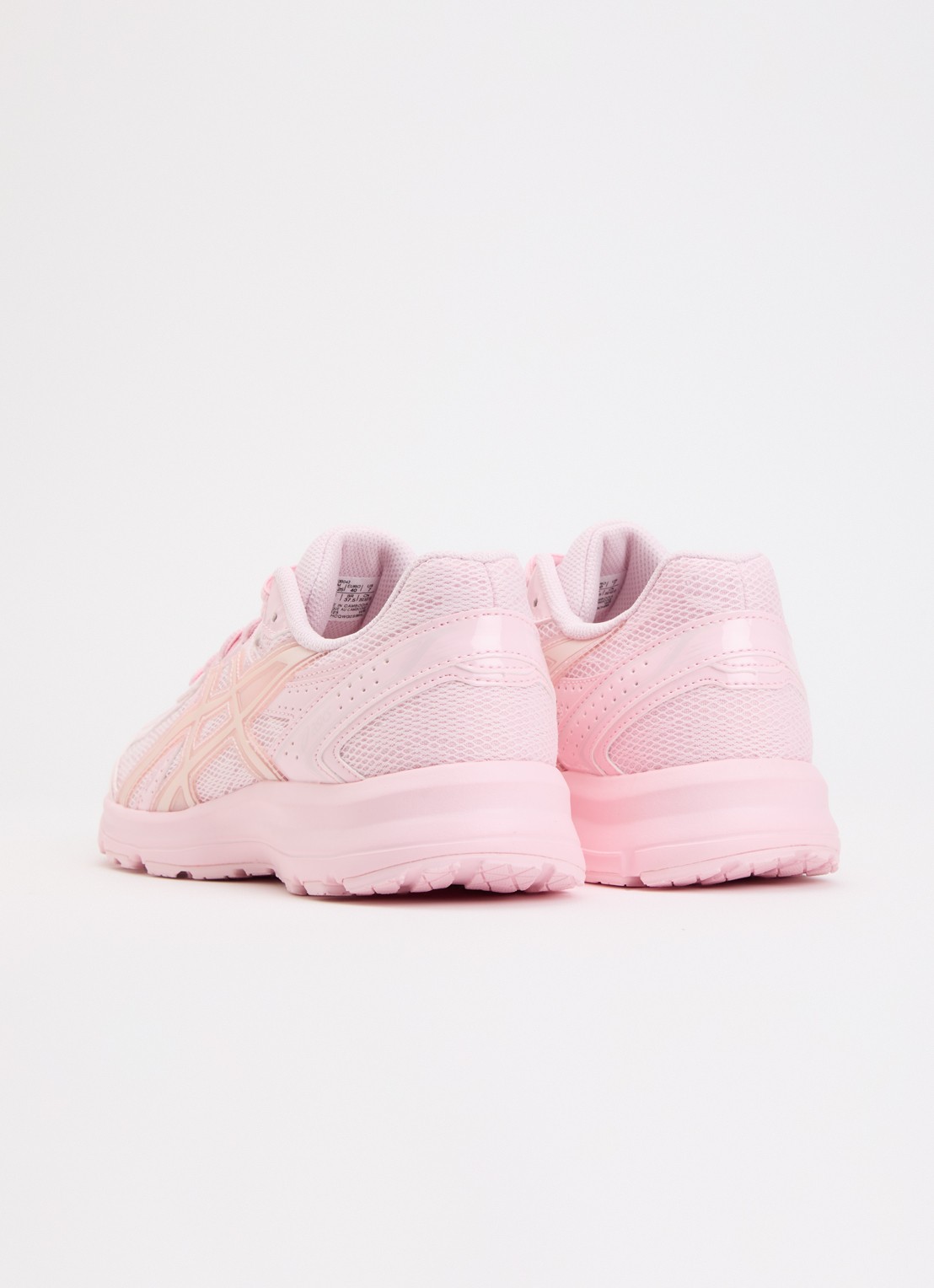 ASICS Jog 100S sneaker van mesh met logo - achterkant lichtroze