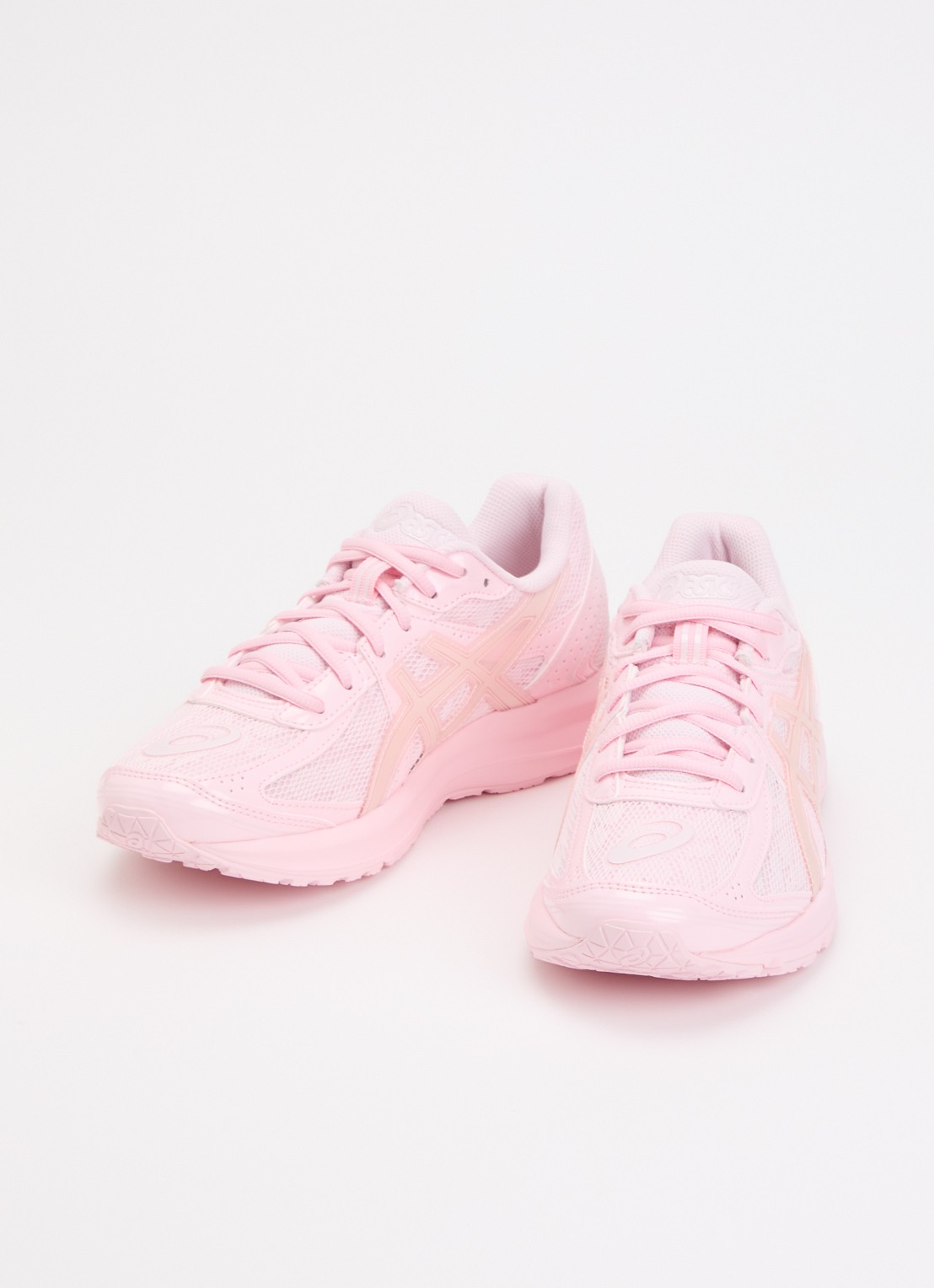 ASICS Jog 100S sneaker van mesh met logo - detail 2 lichtroze