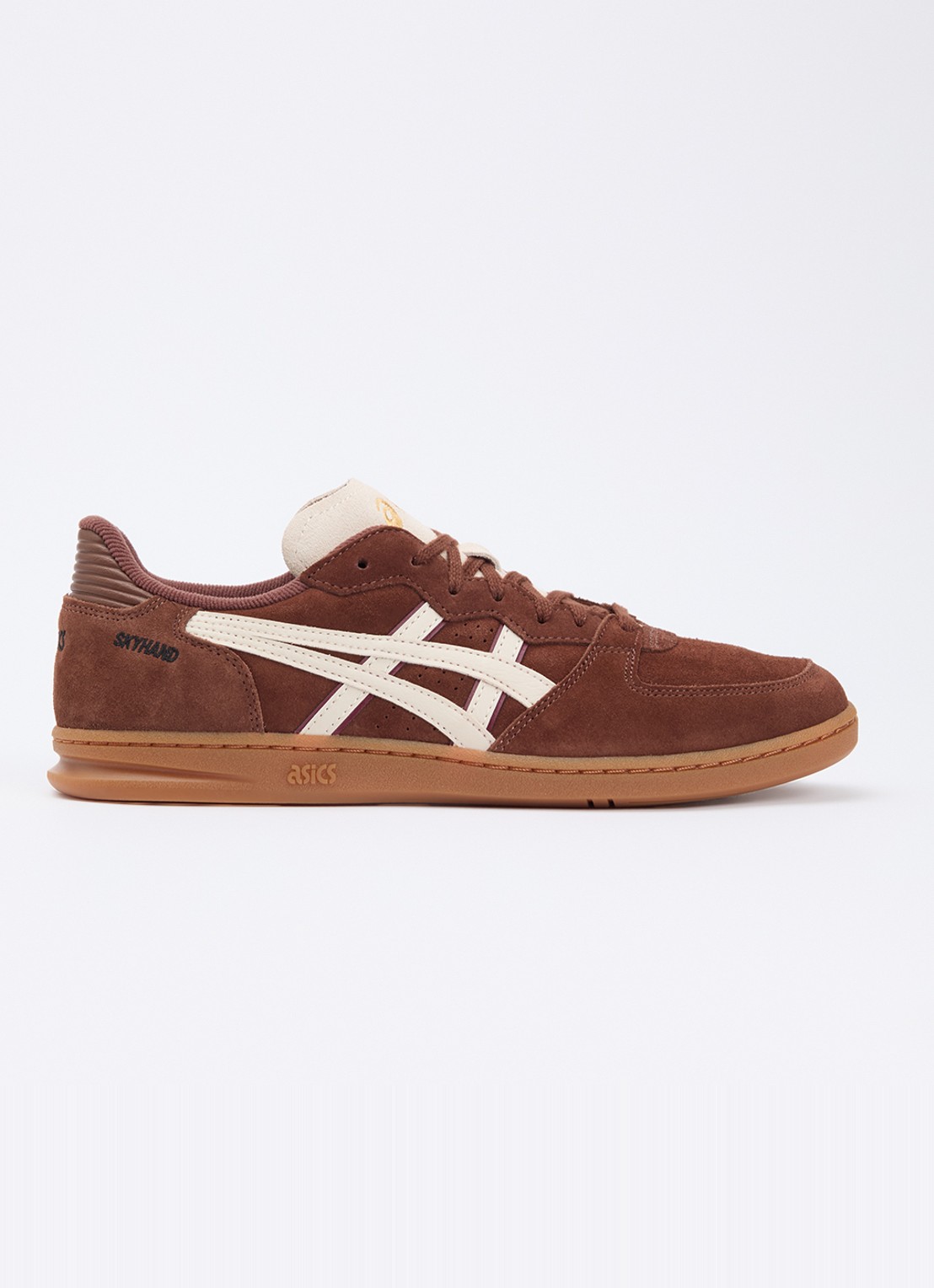 ASICS Skyhand OG sneaker van suède - voorkant 5 bruin