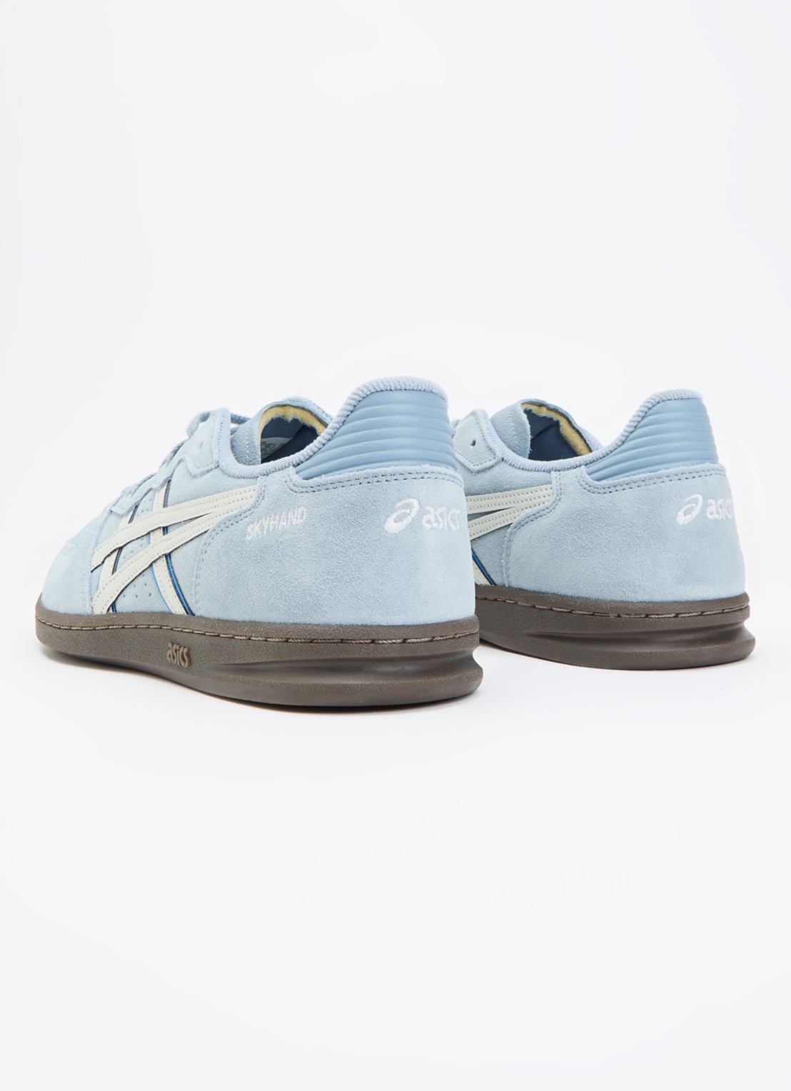 ASICS Skyhand OG sneaker van suède - achterkant 5 lichtblauw