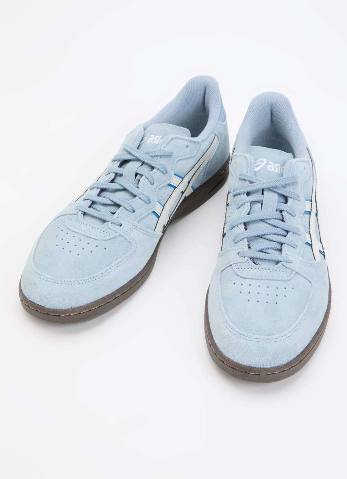 ASICS Skyhand OG sneaker van suède - detail lichtblauw
