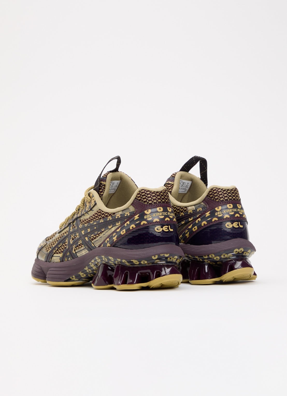 ASICS US7-S Gel-Kinetic Fluent sneaker met logo - achterkant 2 aubergine