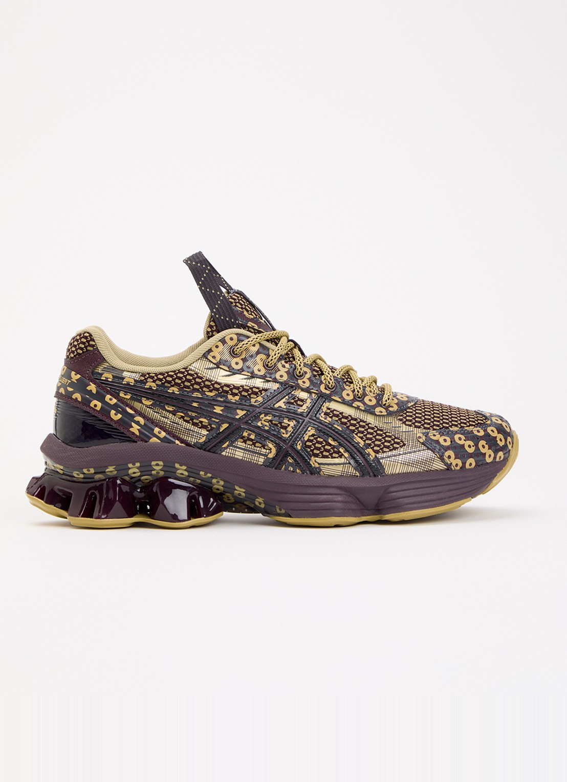 ASICS US7-S Gel-Kinetic Fluent sneaker met logo - voorkant aubergine