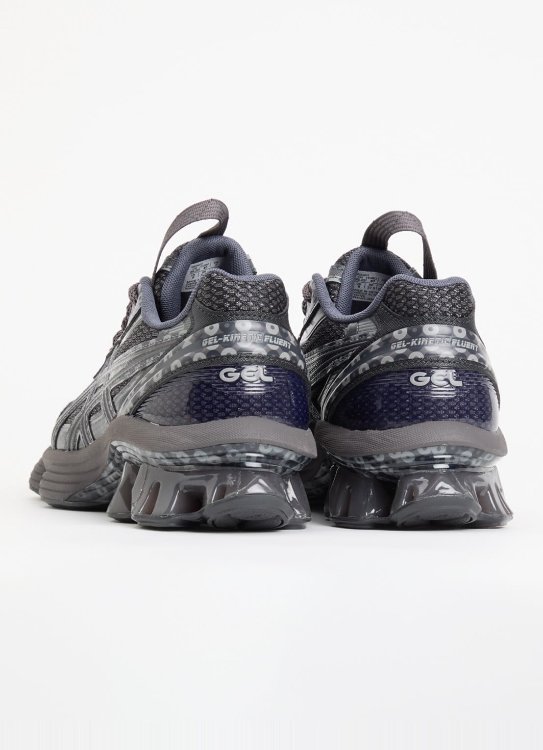 ASICS US7-S Gel-Kinetic Fluent sneaker met logo - achterkant donkergrijs