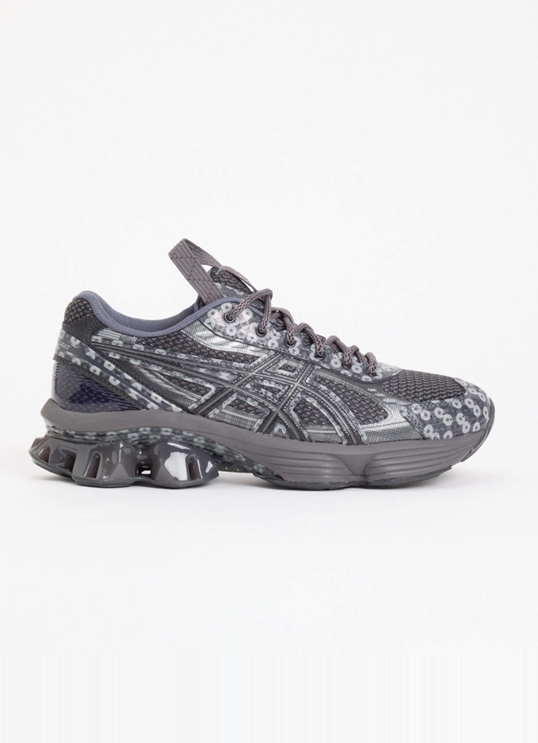 ASICS US7-S Gel-Kinetic Fluent sneaker met logo - voorkant 2 donkergrijs