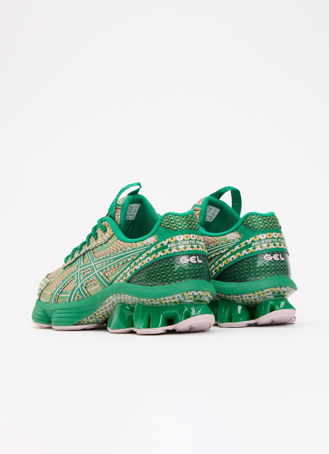 ASICS US7-S Gel-Kinetic Fluent sneaker met logo - achterkant groen