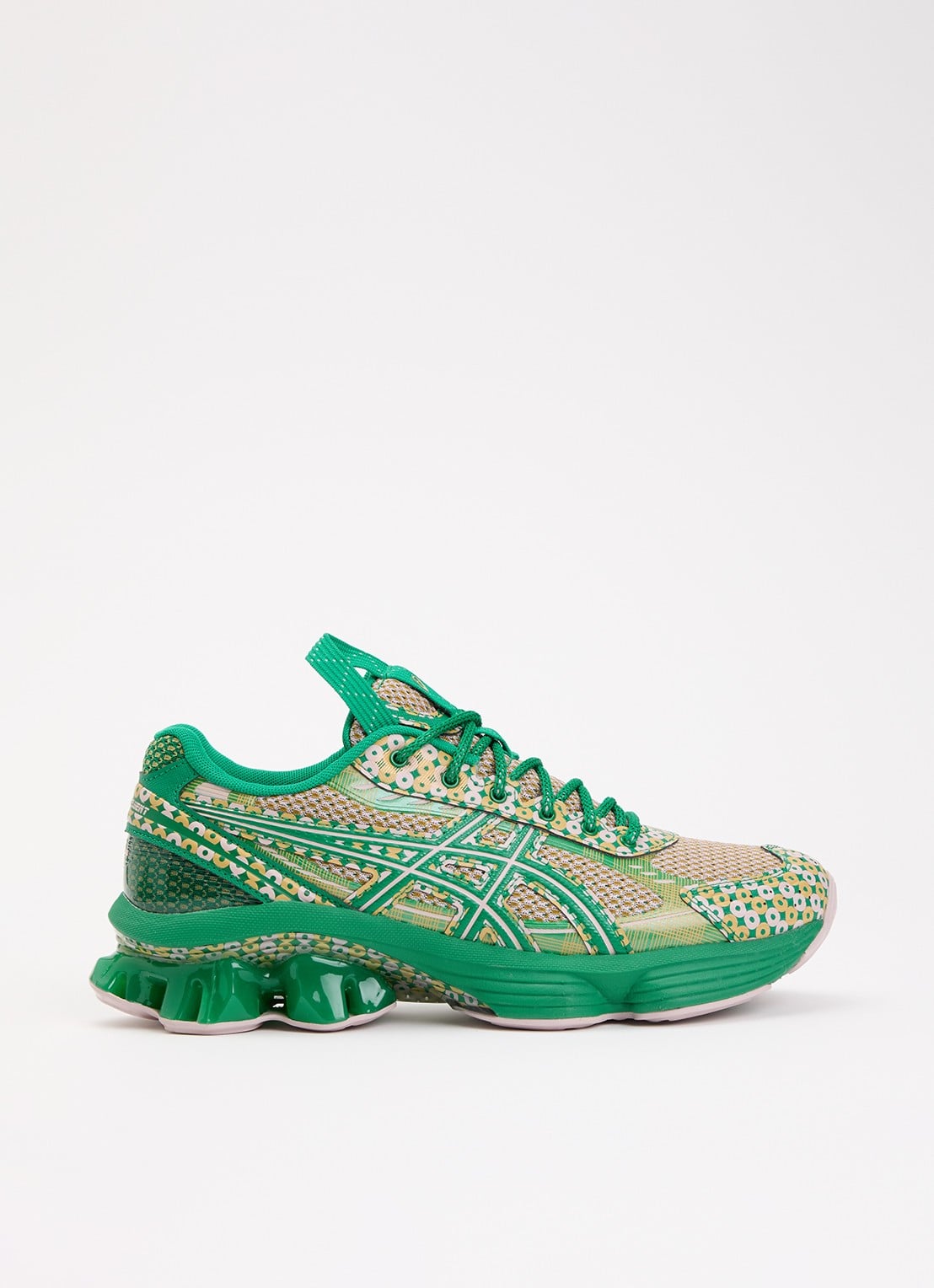 ASICS US7-S Gel-Kinetic Fluent sneaker met logo - voorkant 5 groen