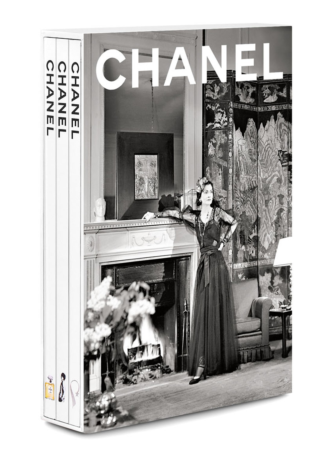 Assouline Chanel 3-Book Slipcase (New Edition) - detail 3 grijs