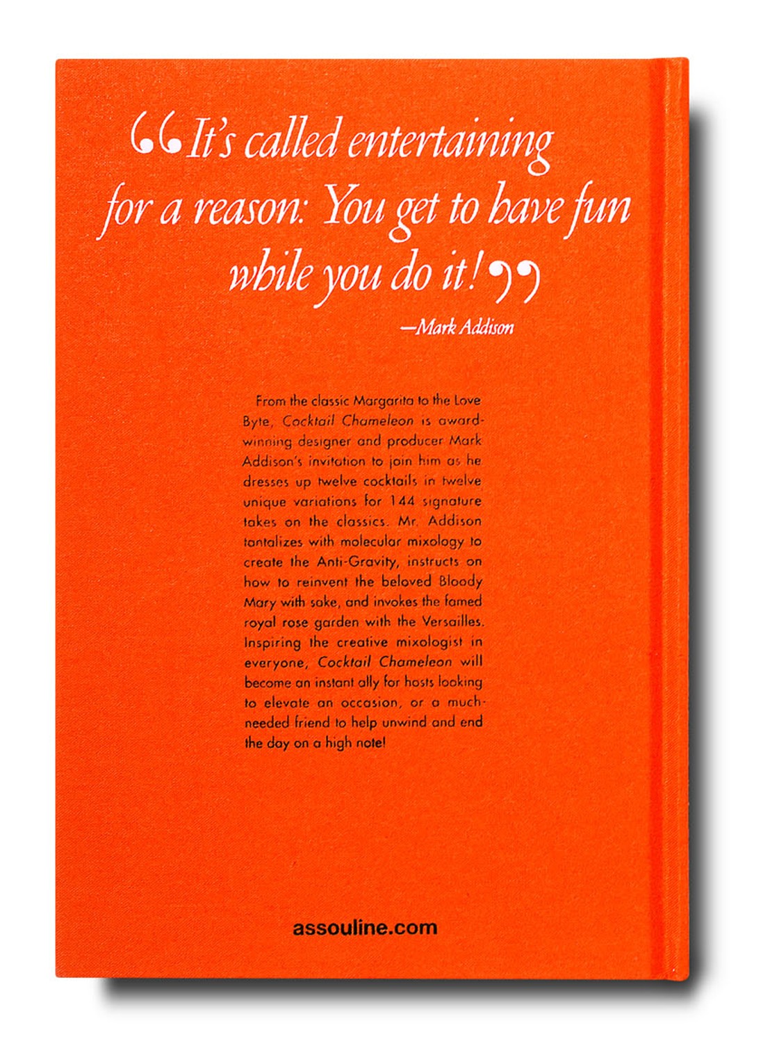 Assouline Cocktail Chameleon - detail 4 oranjerood