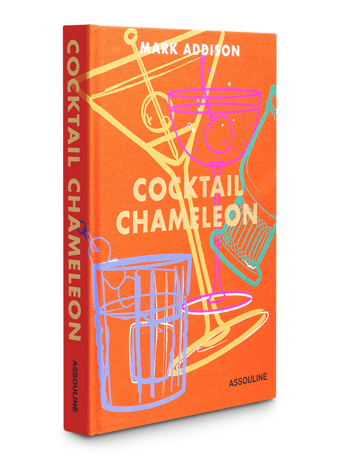 Assouline Cocktail Chameleon - detail 7 oranjerood