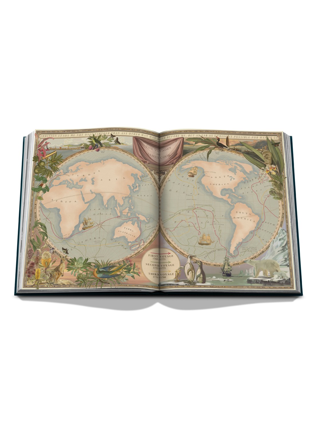 Assouline Pacific Islands: James Cook Voyages - voorkant 2 multicolor
