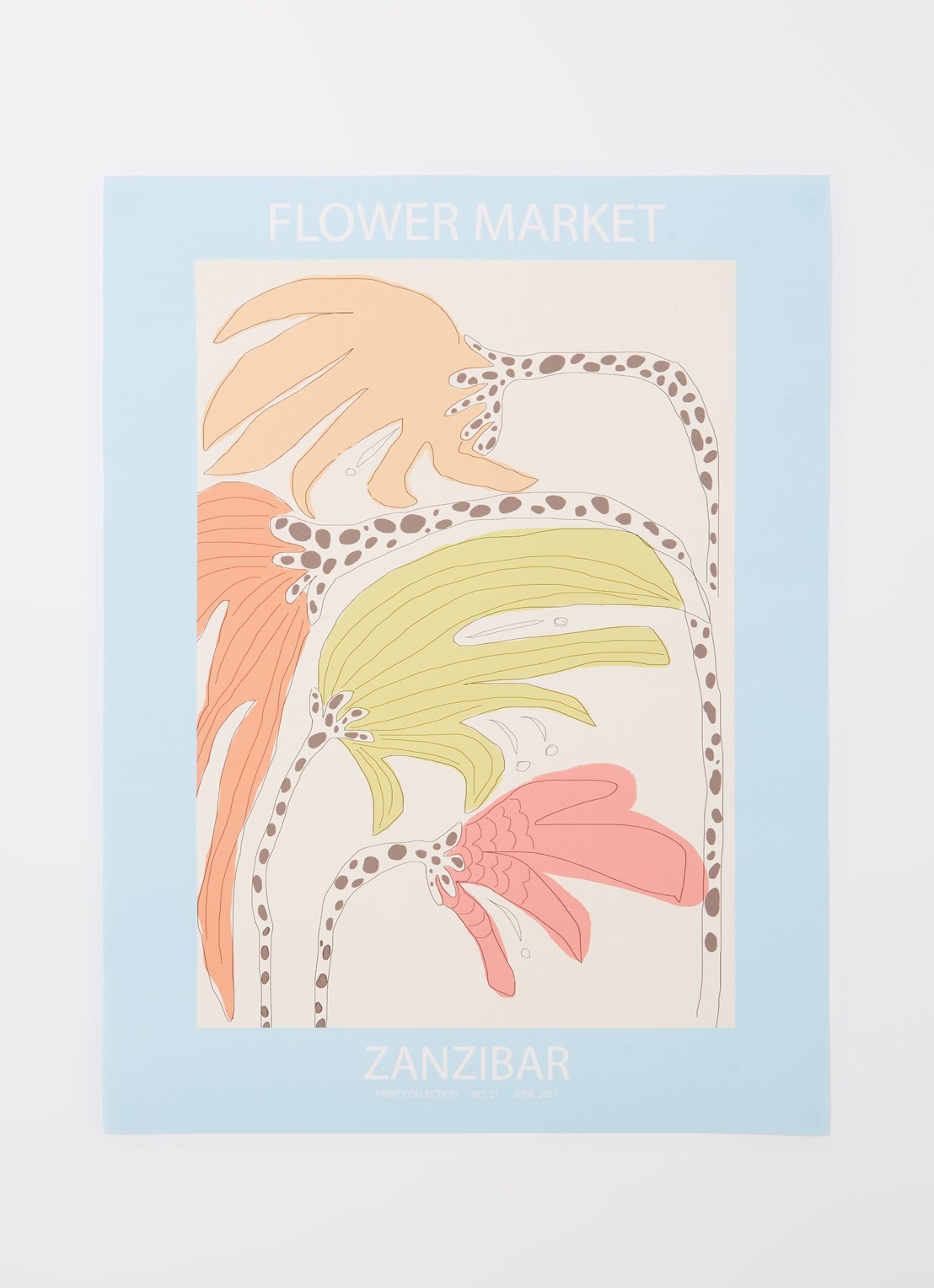 Astrid Wilson Zanzibar print 30 x 40 cm - voorkant 2 multicolor
