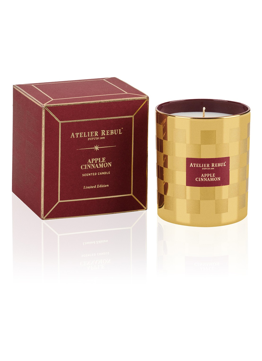 Atelier Rebul Apple Cinnamon geurkaars 210 gram - voorkant undefined