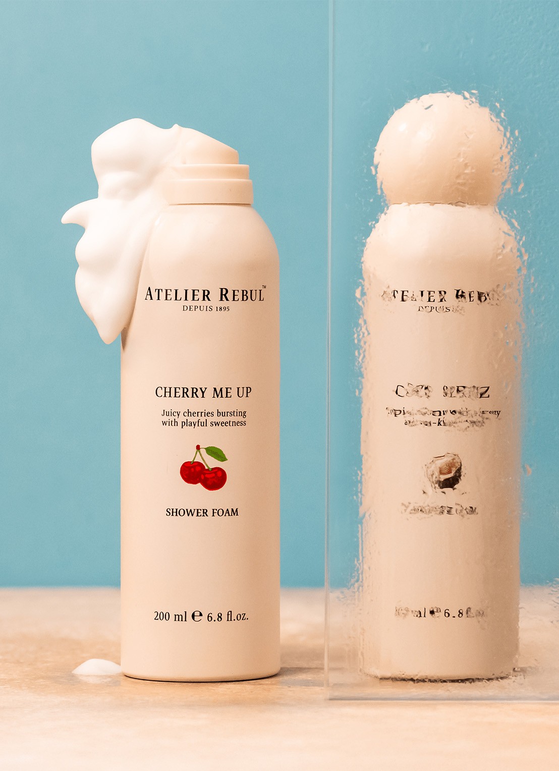 Atelier Rebul Cherry Me Up Shower Foam 200 ml - doucheschuim - achterkant 3 wit
