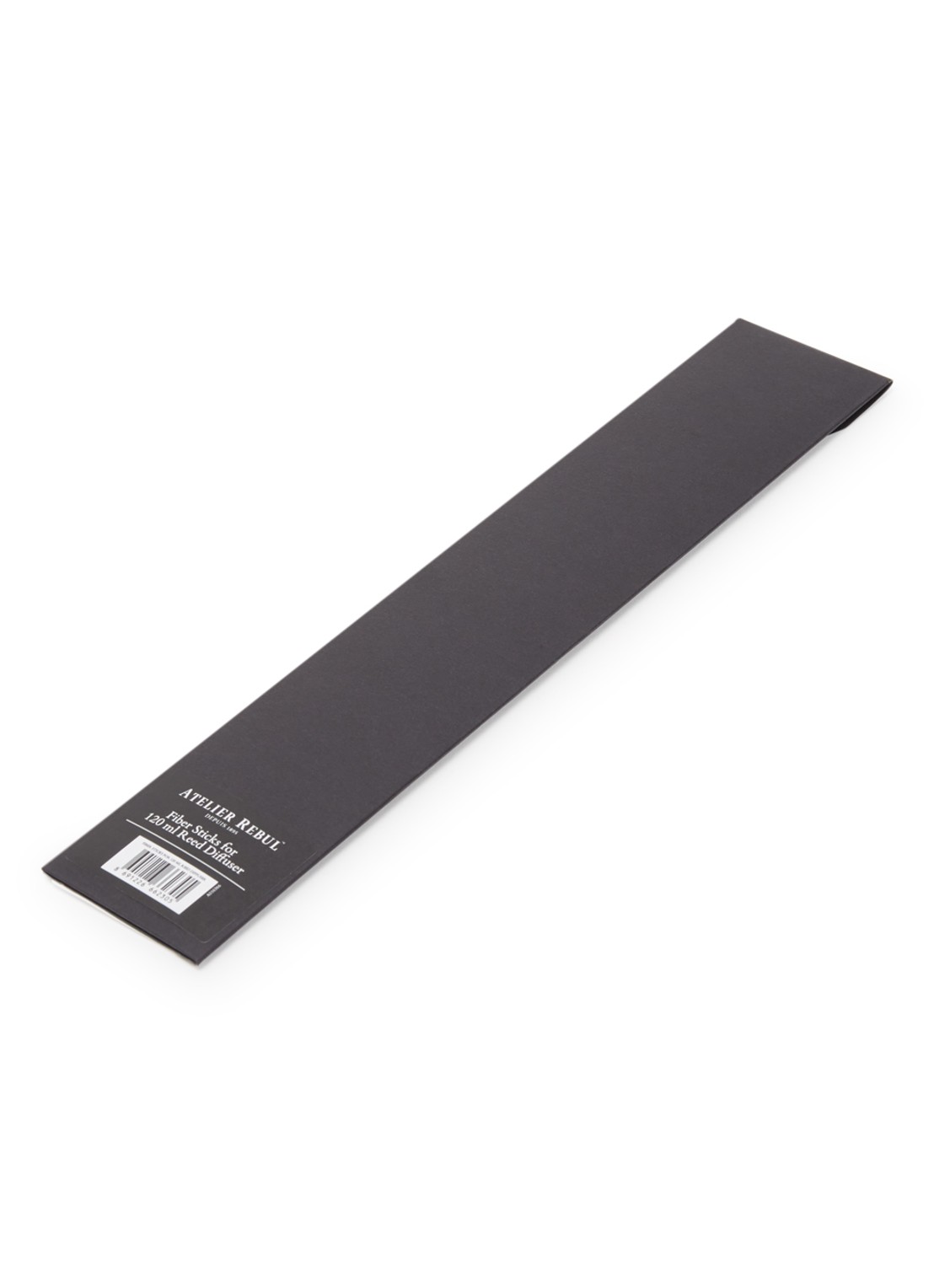 Atelier Rebul Fiber sticks voor geurstokjes 120 ml - voorkant zwart