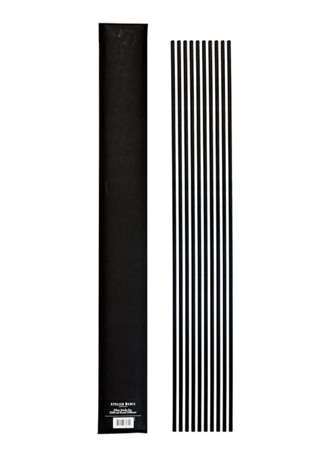 Atelier Rebul Fiber sticks voor geurstokjes 2500 ml - voorkant zwart