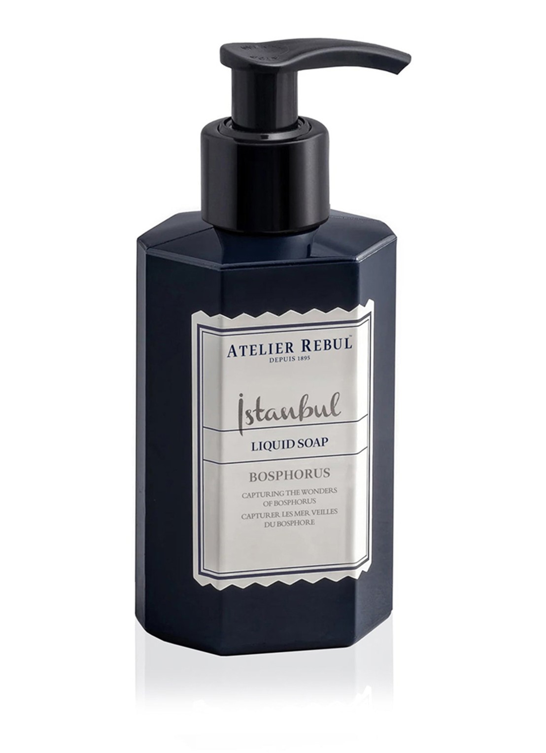 Atelier Rebul Istanbul Bosphorus handzeep 100 ml - voorkant blauw