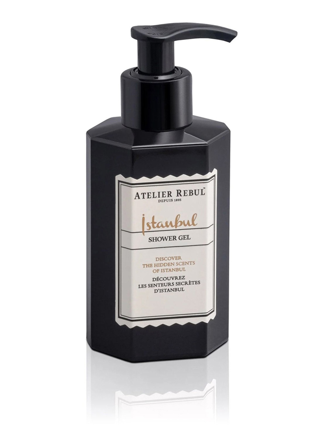 Atelier Rebul Istanbul douchegel 100 ml - voorkant zwart
