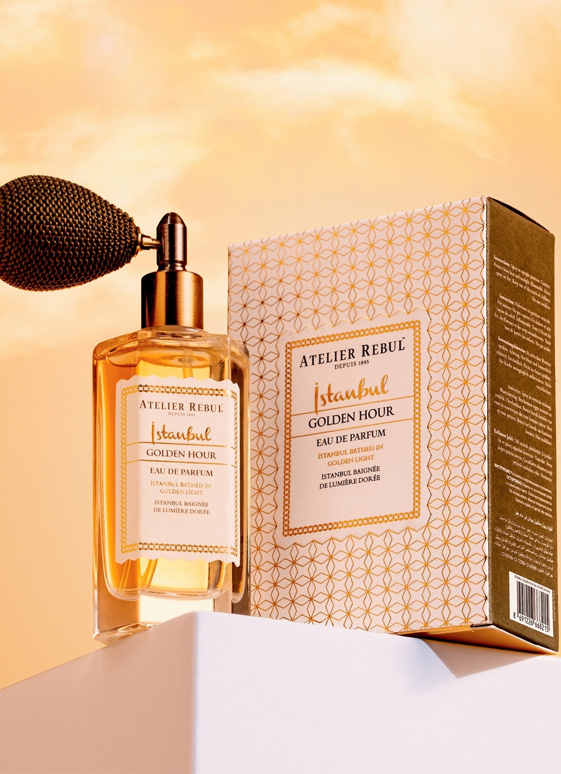 Atelier Rebul Istanbul Golden Hour Eau de Parfum - voorkant 2 vanillegeel