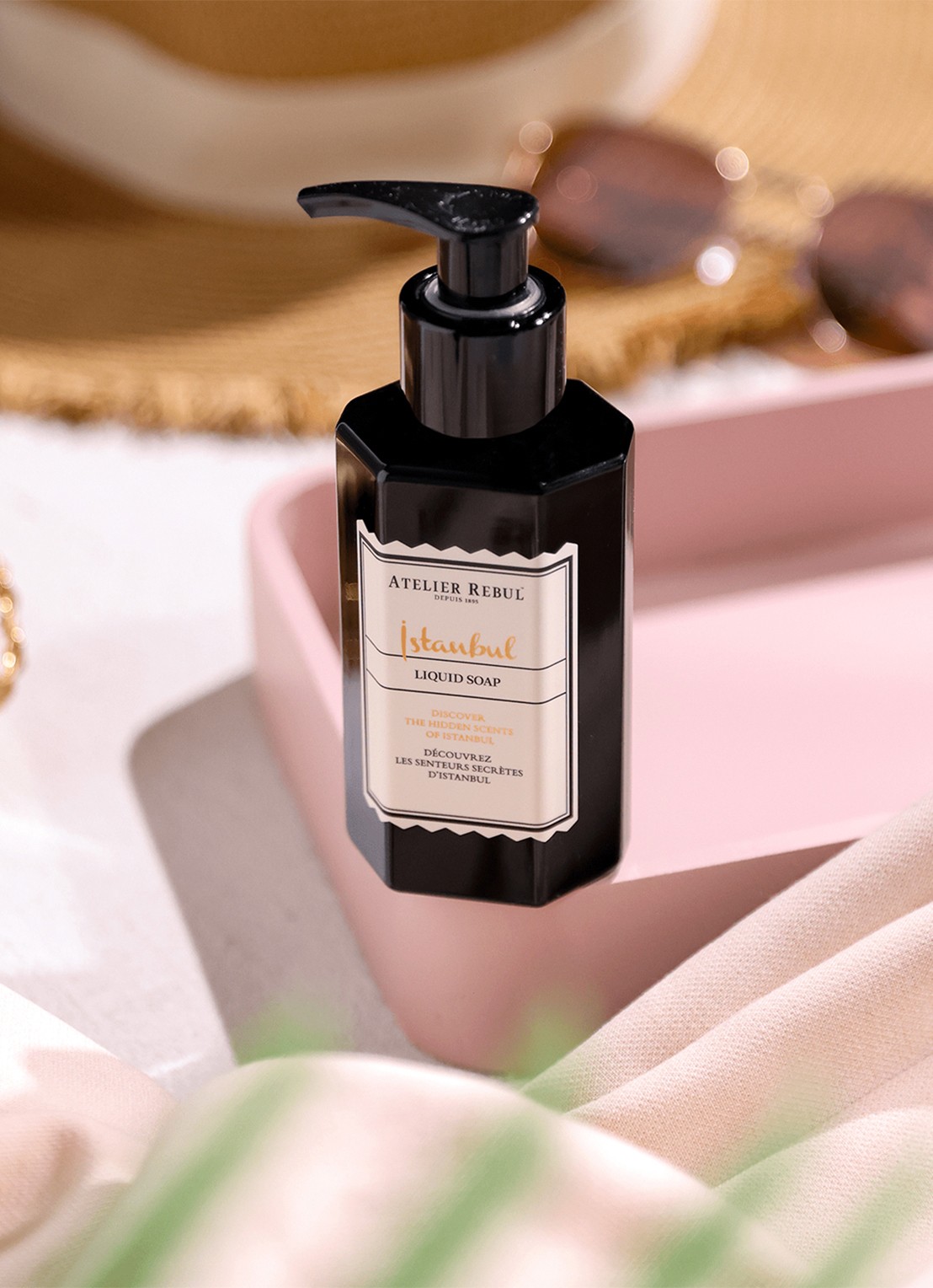 Atelier Rebul Istanbul handzeep 100 ml - voorkant 3 zwart