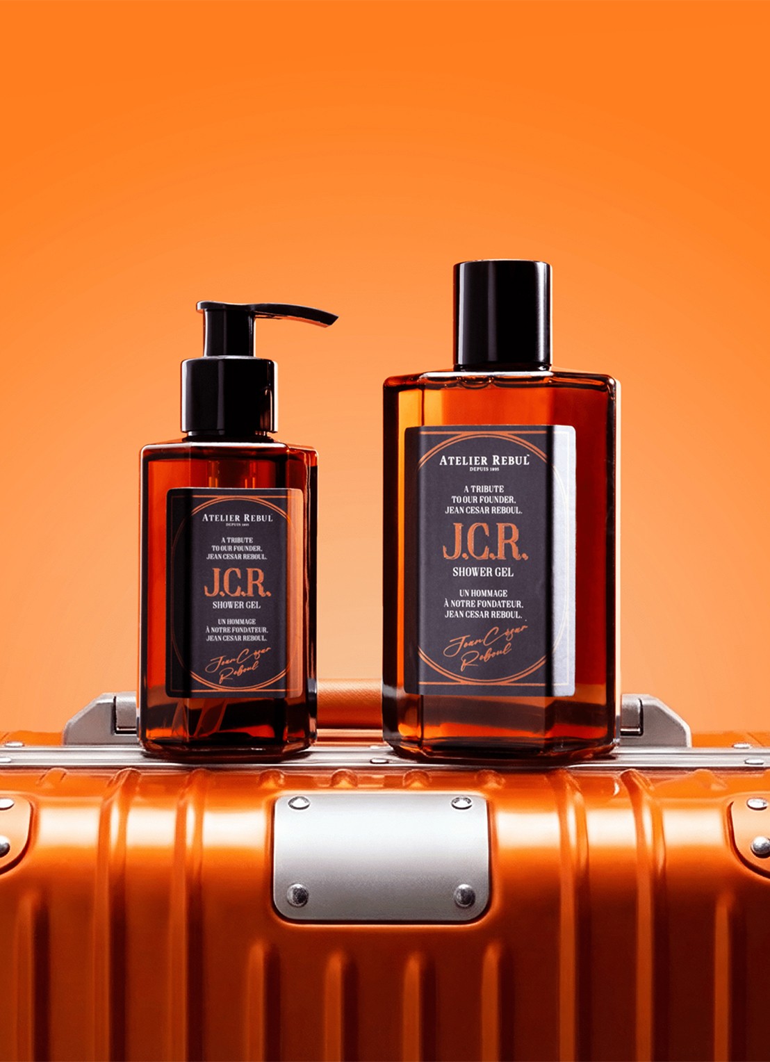 Atelier Rebul J.C.R. douchegel 100 ml - voorkant 2 bruin