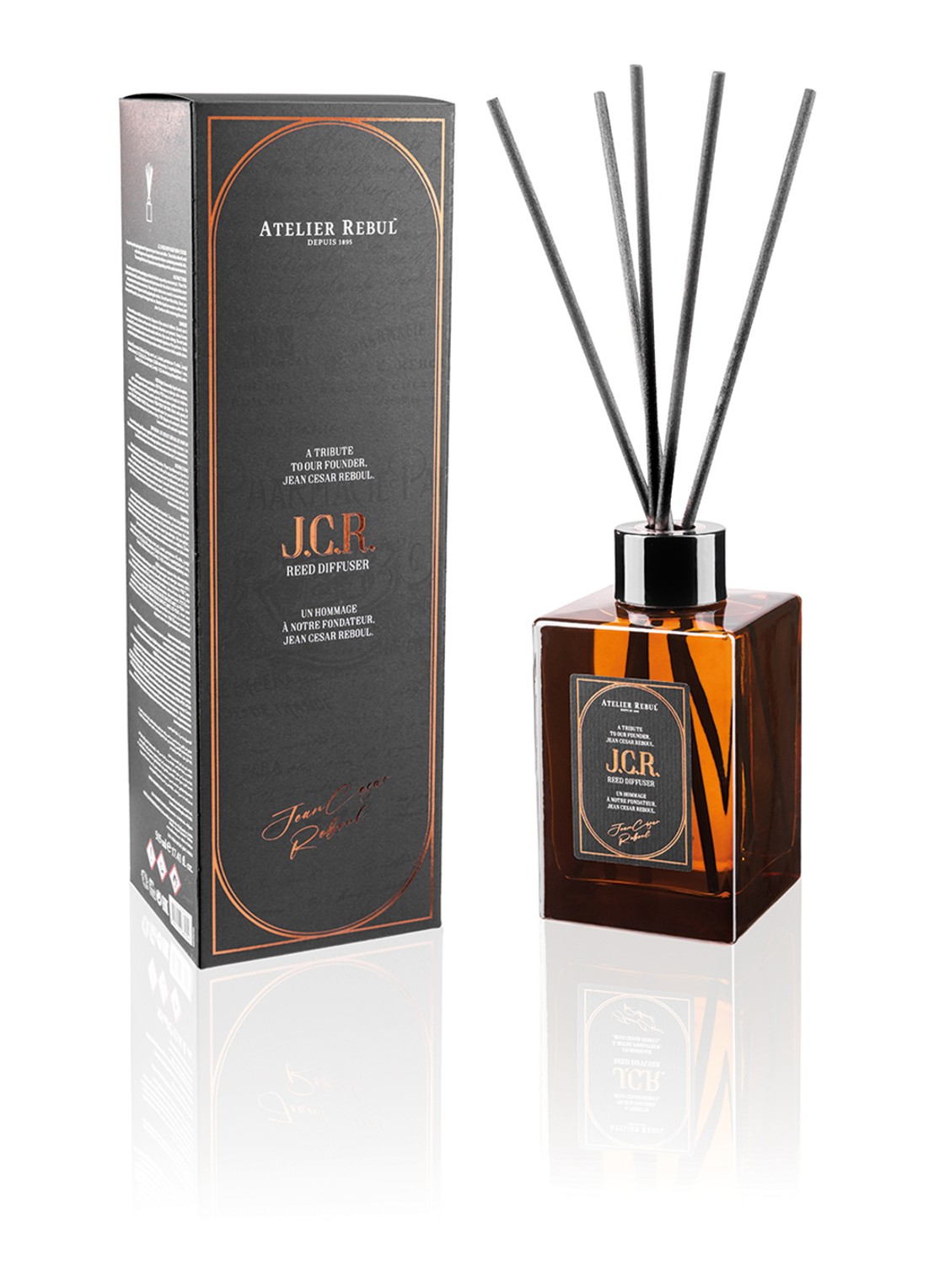 Atelier Rebul J.C.R. Geurstokjes 515 ml - voorkant 3 camel
