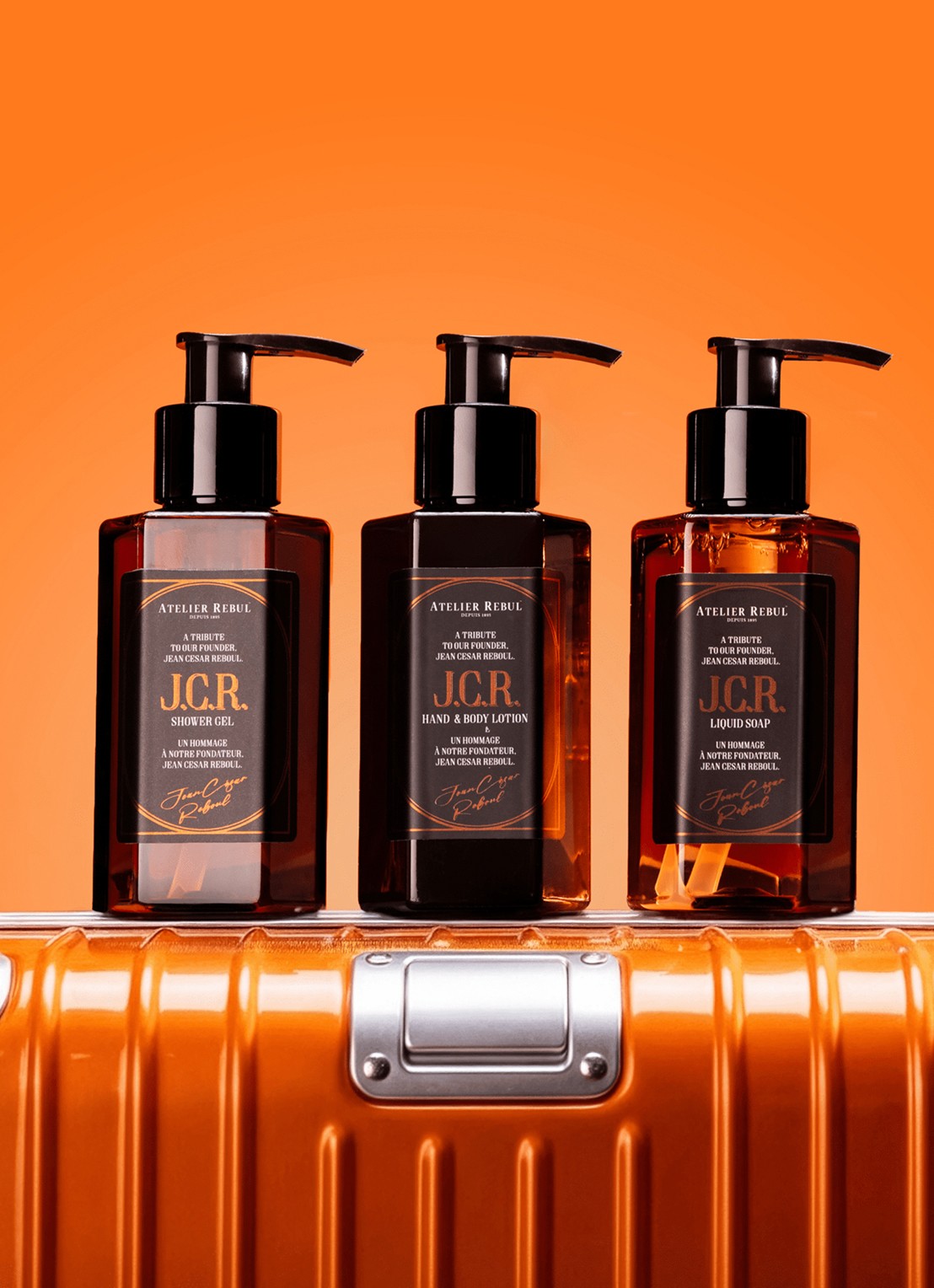 Atelier Rebul J.C.R. hand- & bodylotion 100 ml - voorkant 3 bruin