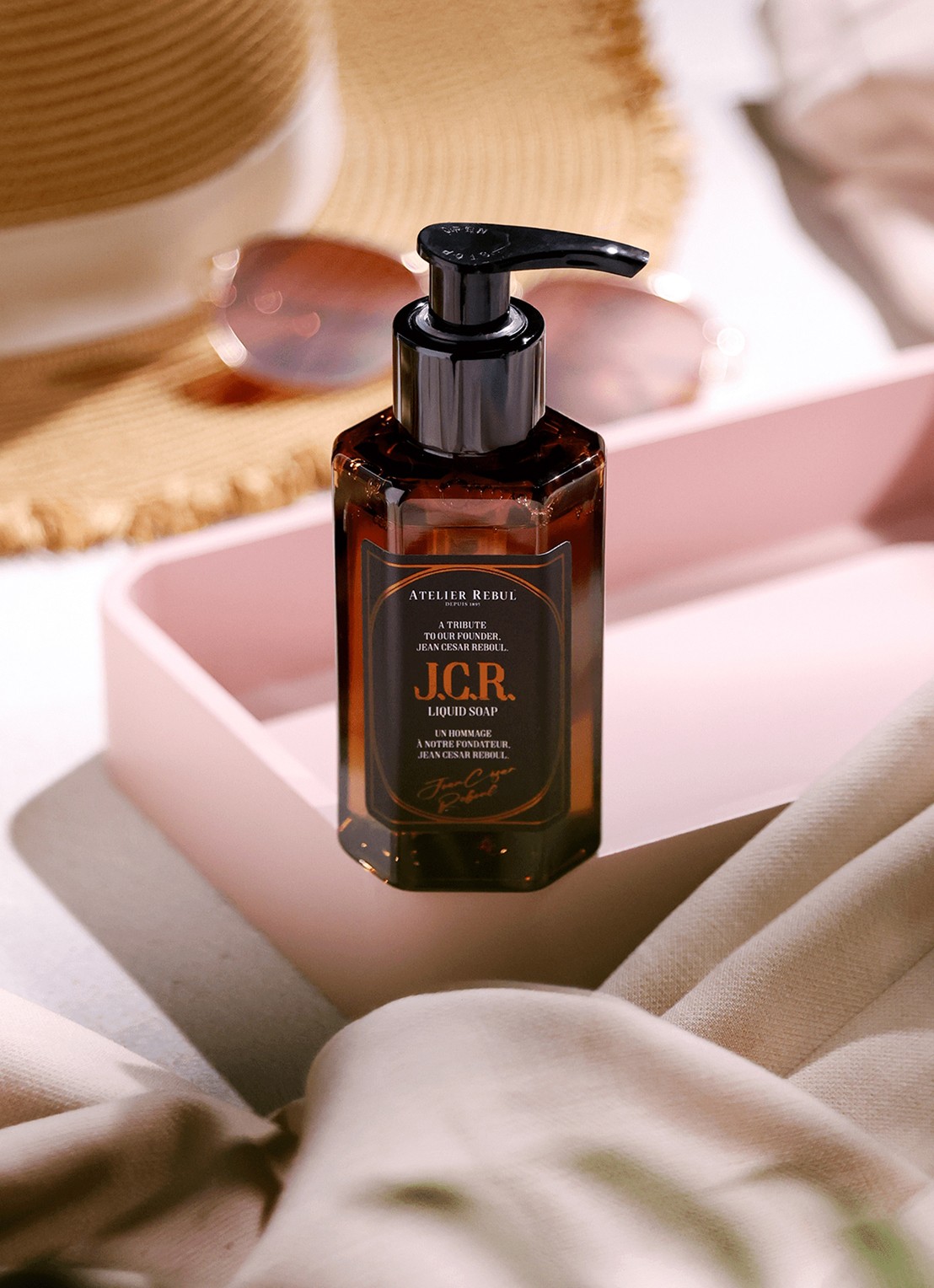 Atelier Rebul J.C.R. handzeep 100 ml - achterkant 3 bruin
