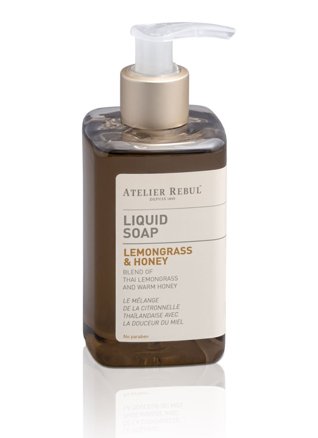 Atelier Rebul Lemongrass & Honey Liquid Soap - handzeep - voorkant undefined