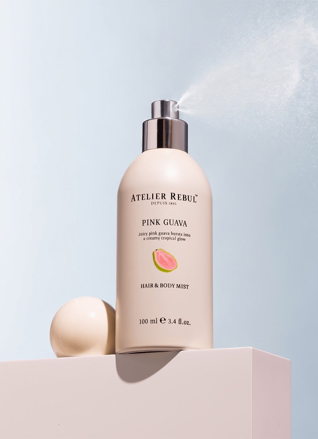 Atelier Rebul Pink Guava Hair & Body mist 100 ml - achterkant wit