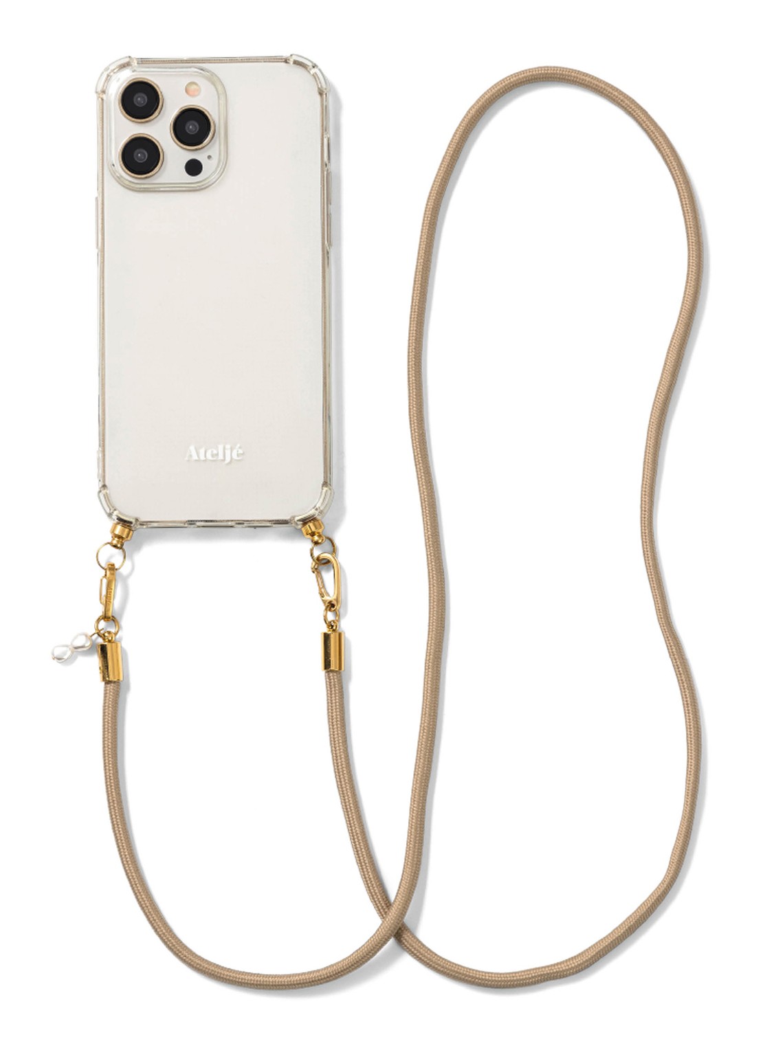 Ateljé Dune crossbody telefoonkoord - achterkant 3 beige