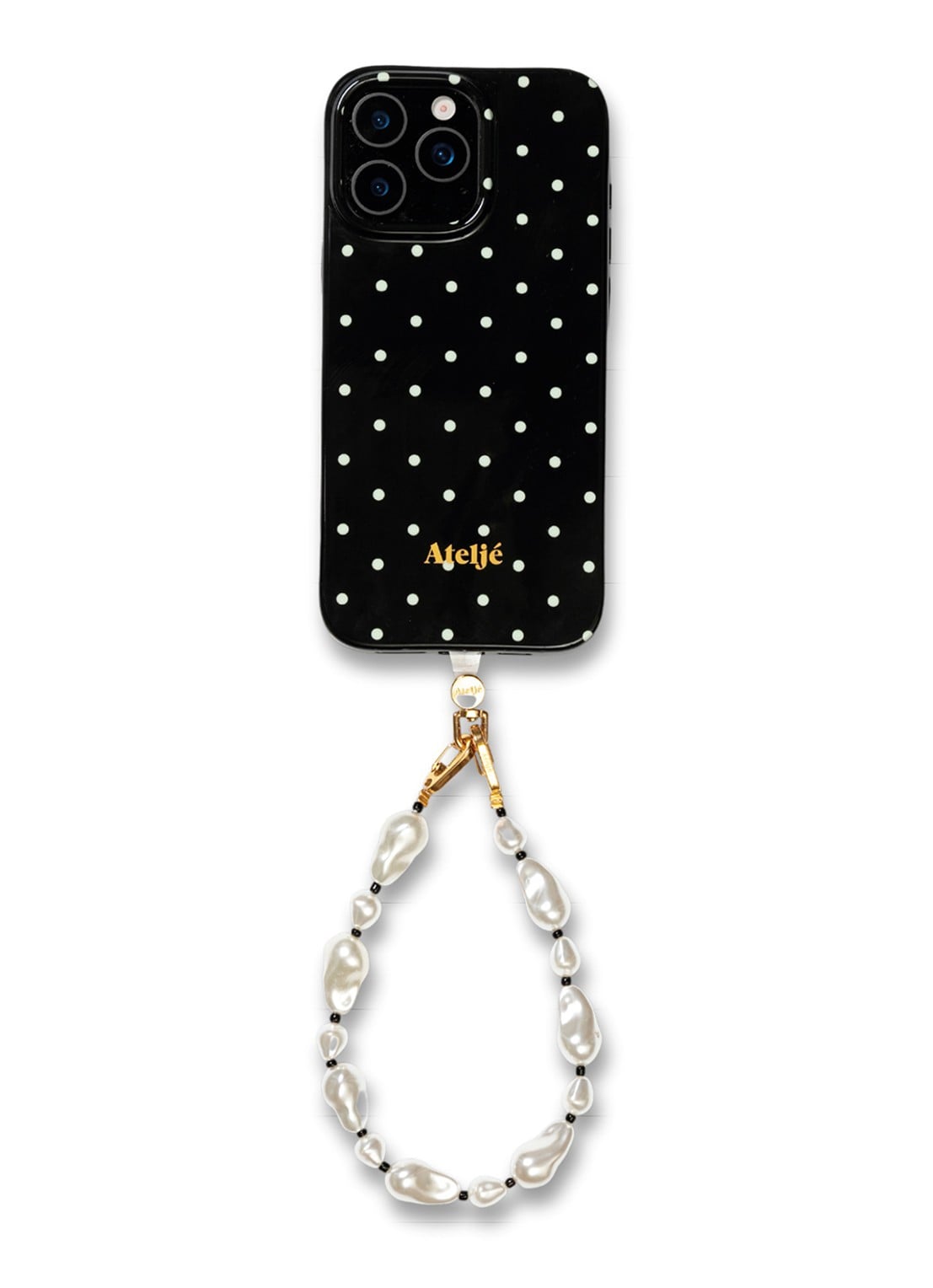 Ateljé Polkadot telefoonhoes voor IPhone 13 Pro - detail 4 zwart