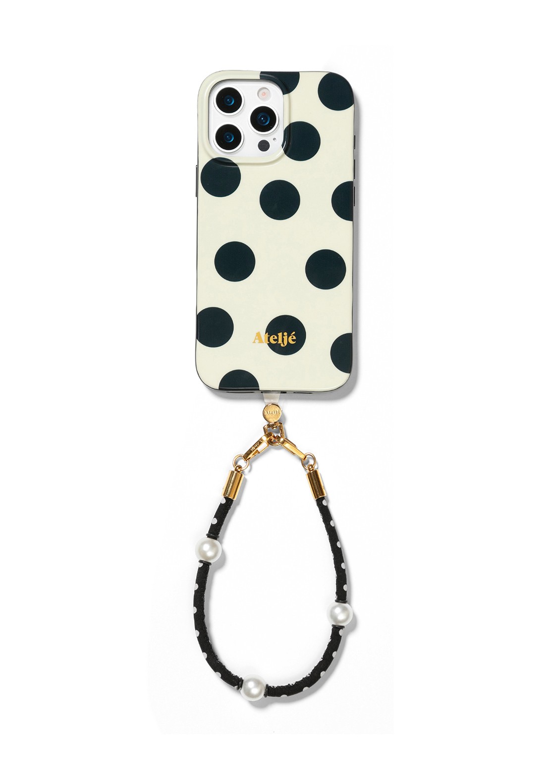 Ateljé Polkadot telefoonhoes voor IPhone 16 Pro Max - detail 3 wit