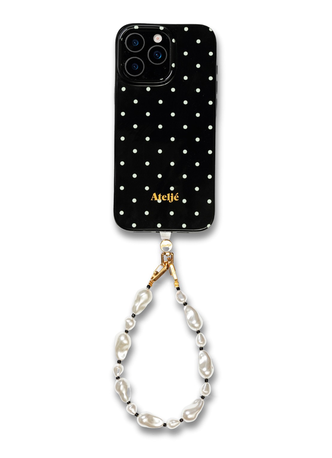 Ateljé Polkadot telefoonhoes voor IPhone 16 Pro Max - detail 4 zwart