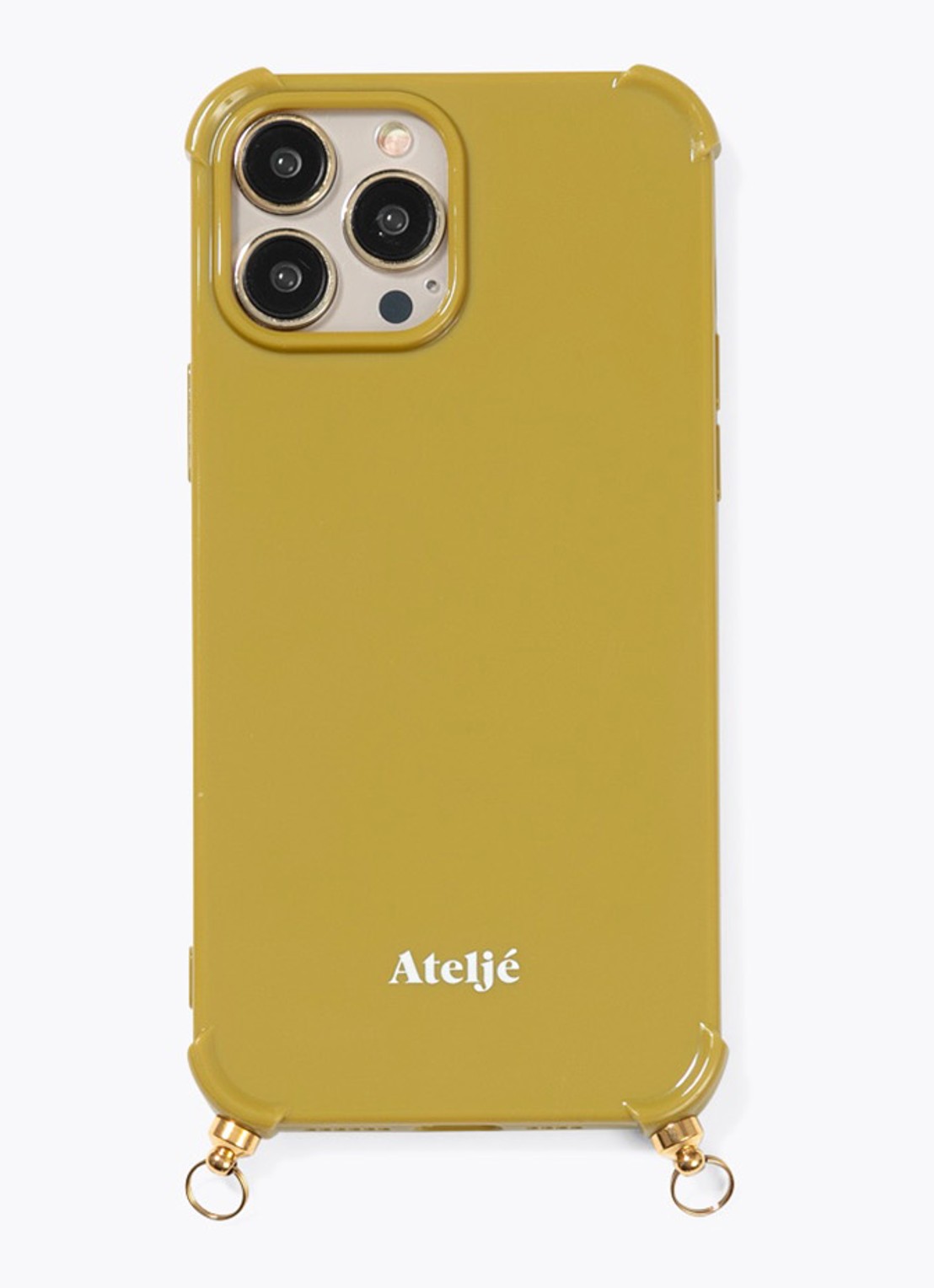 Ateljé Telefoonhoes voor iPhone 13 Pro Max - voorkant mosterd