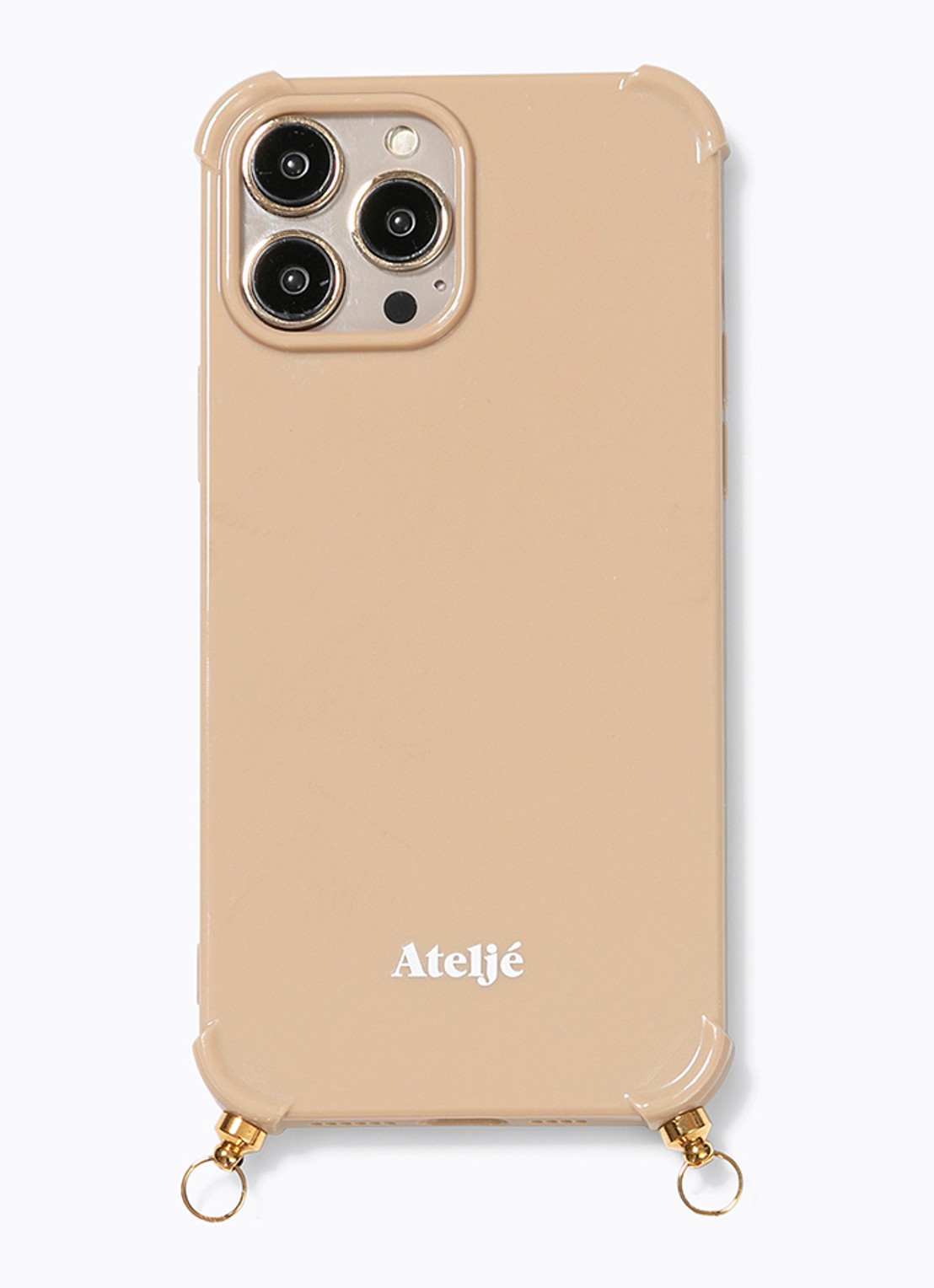 Ateljé Telefoonhoes voor iPhone 13 Pro Max - voorkant beige