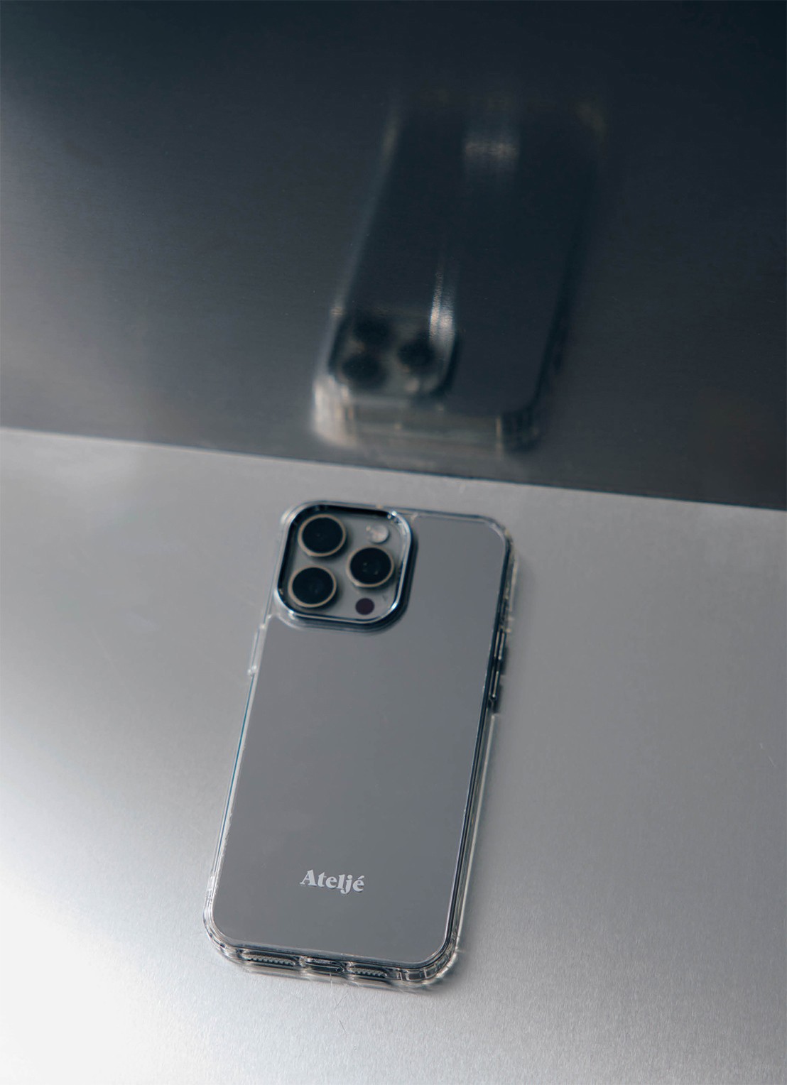 Ateljé Telefoonhoes voor iPhone 14 Pro Max - achterkant 4 zilver