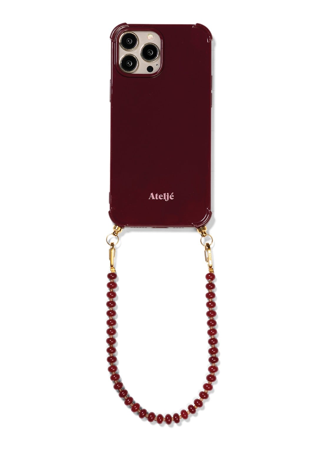 Ateljé Telefoonhoes voor iPhone 15 Pro Max - detail 4 bordeauxrood