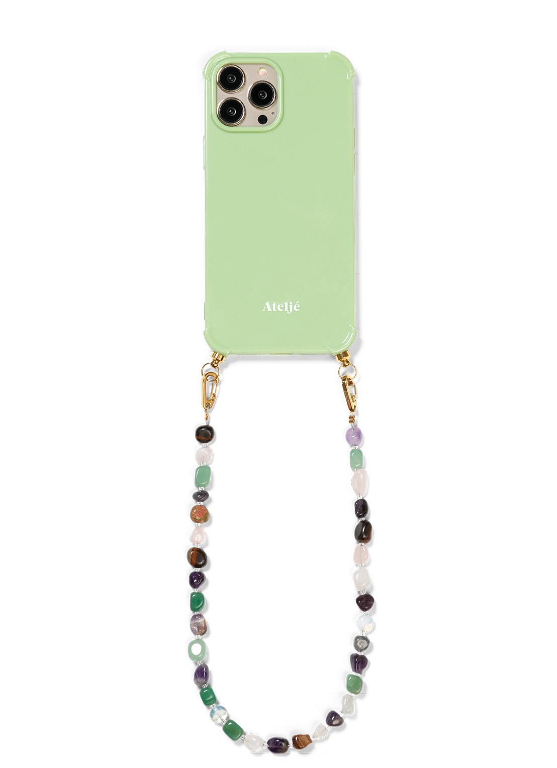Ateljé Telefoonhoes voor iPhone 15 Pro Max - detail 2 lichtgroen