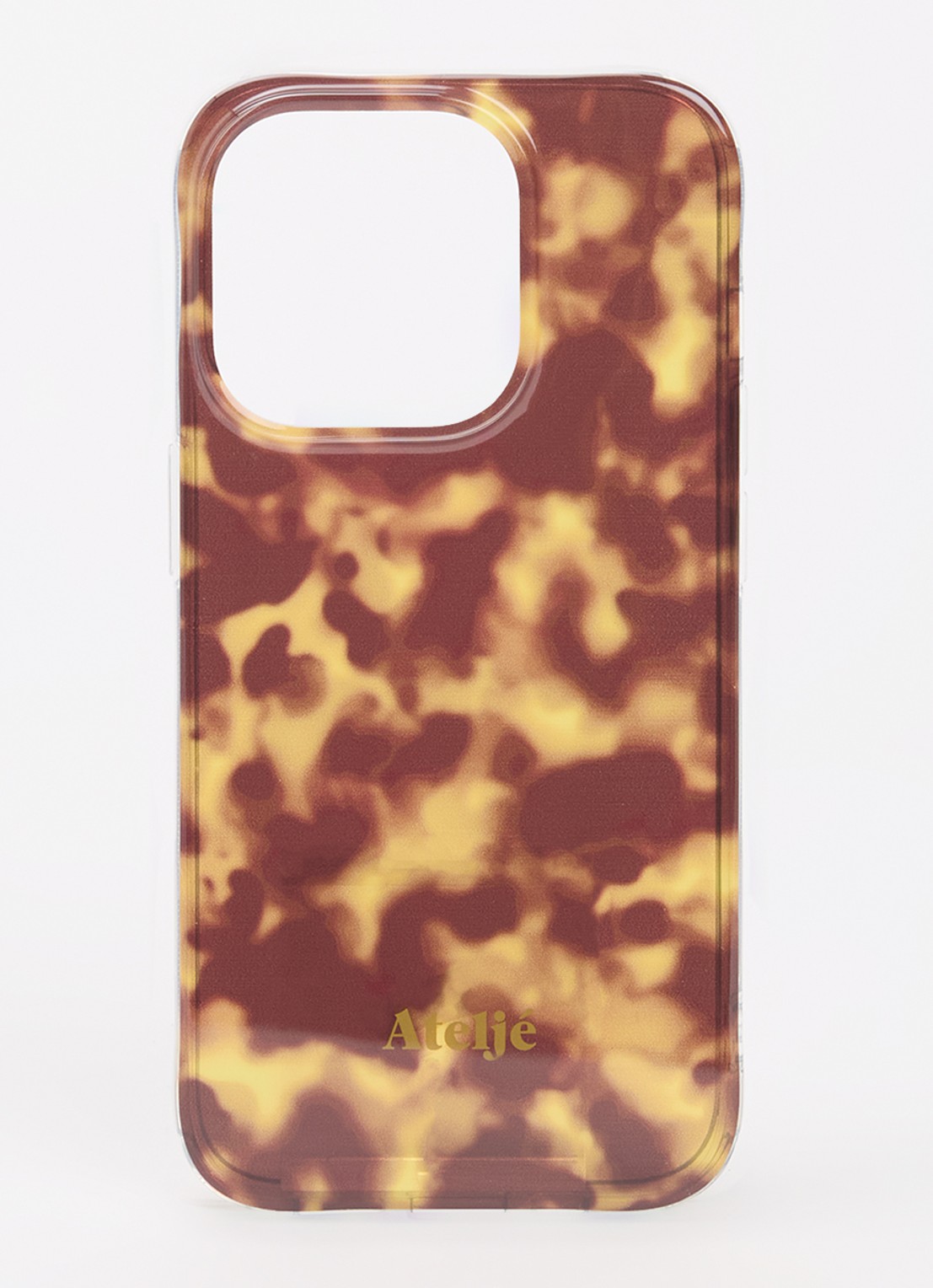 Ateljé Telefoonhoes voor iPhone 15 Pro - voorkant 2 bruin