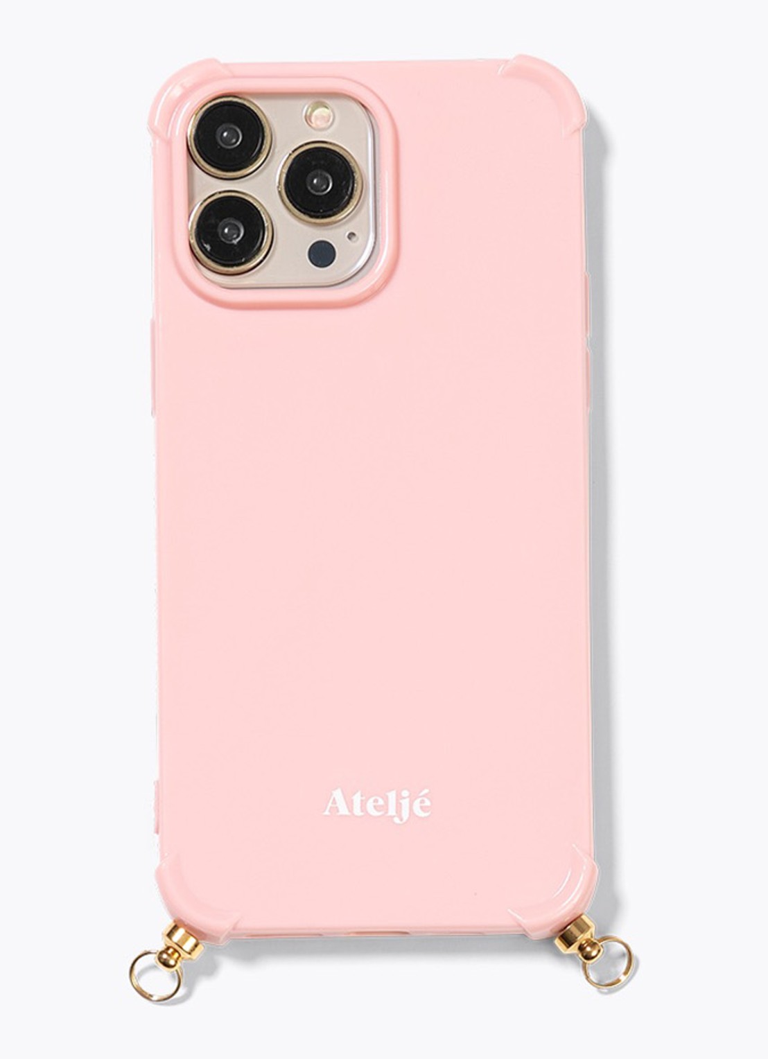 Ateljé Telefoonhoes voor iPhone 16 Plus  - voorkant lichtroze