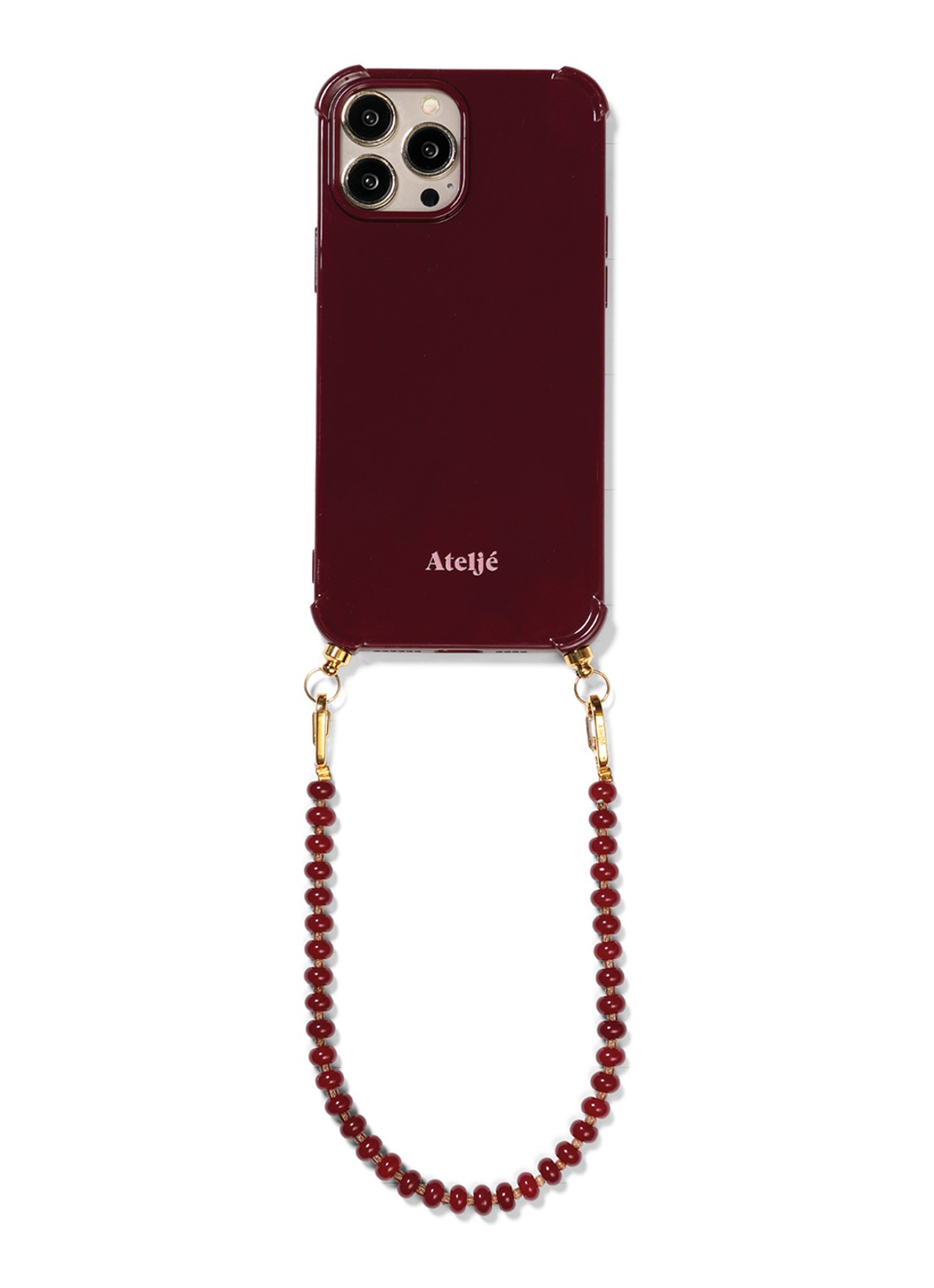 Ateljé Telefoonhoes voor iPhone 16 Pro Max - detail 2 bordeauxrood
