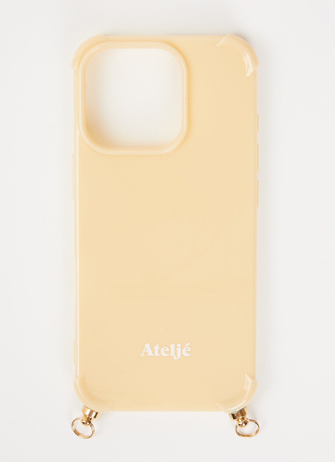 Ateljé Telefoonhoes voor iPhone 16 Pro - voorkant vanillegeel