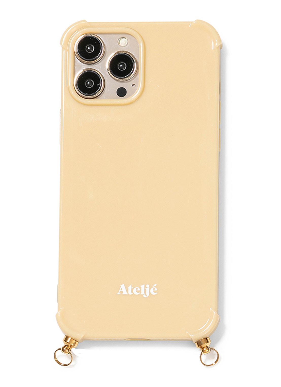 Ateljé Telefoonhoes voor iPhone 16 Pro - voorkant 2 vanillegeel