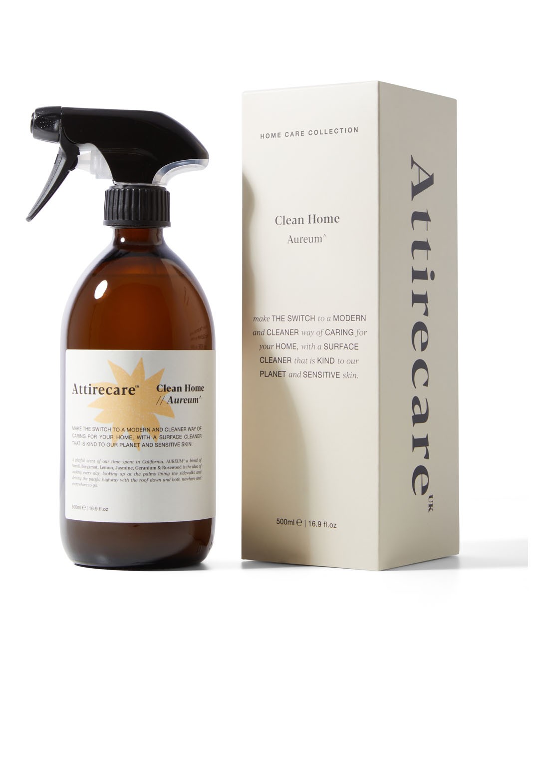 Attirecare Clean Home Aureum oppervlakte spray 500 ml - voorkant undefined
