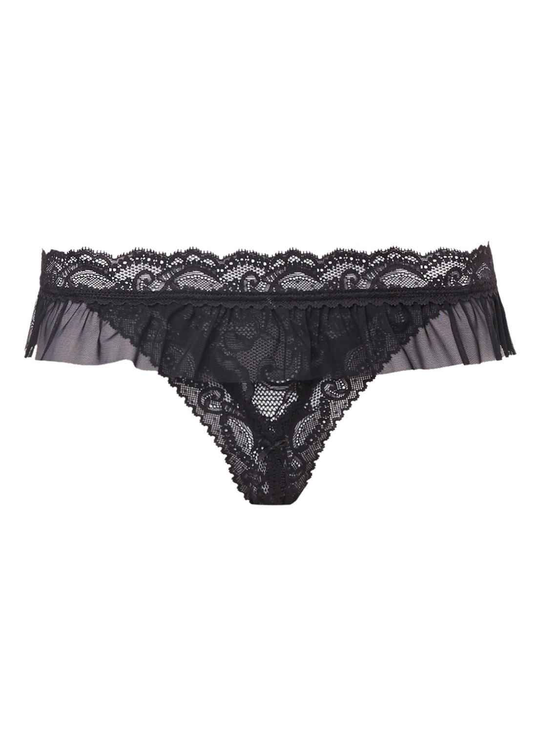 Aubade Boîte à Désir open-up string in giftset - voorkant 3 zwart