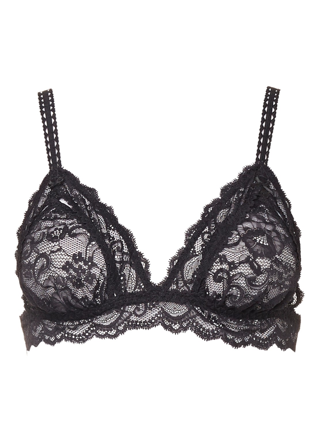 Aubade Boîte à Désir semi-transparante open-up bh in giftbox - voorkant 2 zwart