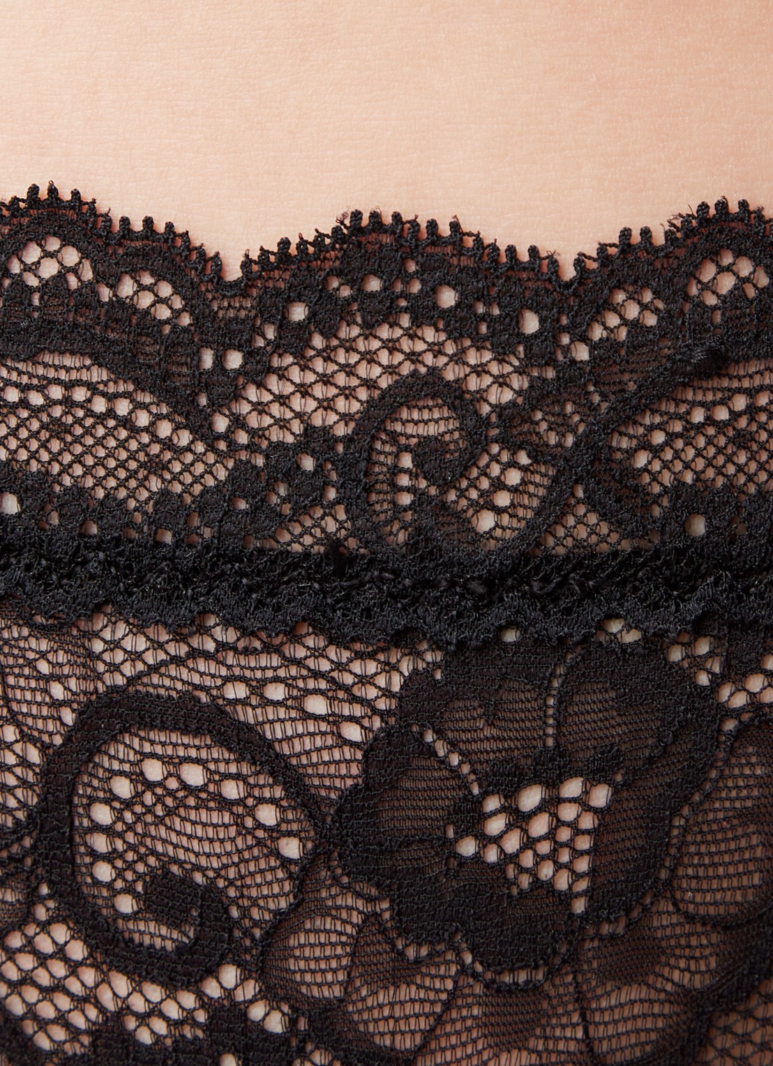 Aubade Boîte à Désir slip van kant met cut-out detail  - detail 4 zwart