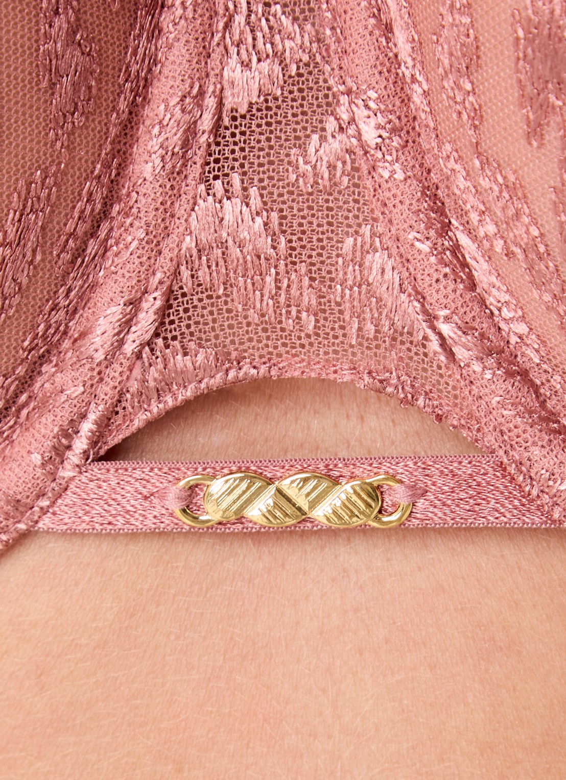 Aubade Crazy In Love beugel bh van mesh - detail 2 oudroze